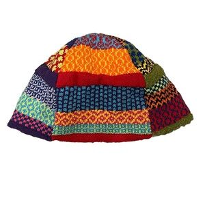 Solmate Patchwork Colorful Knit Beanie Made In USA
